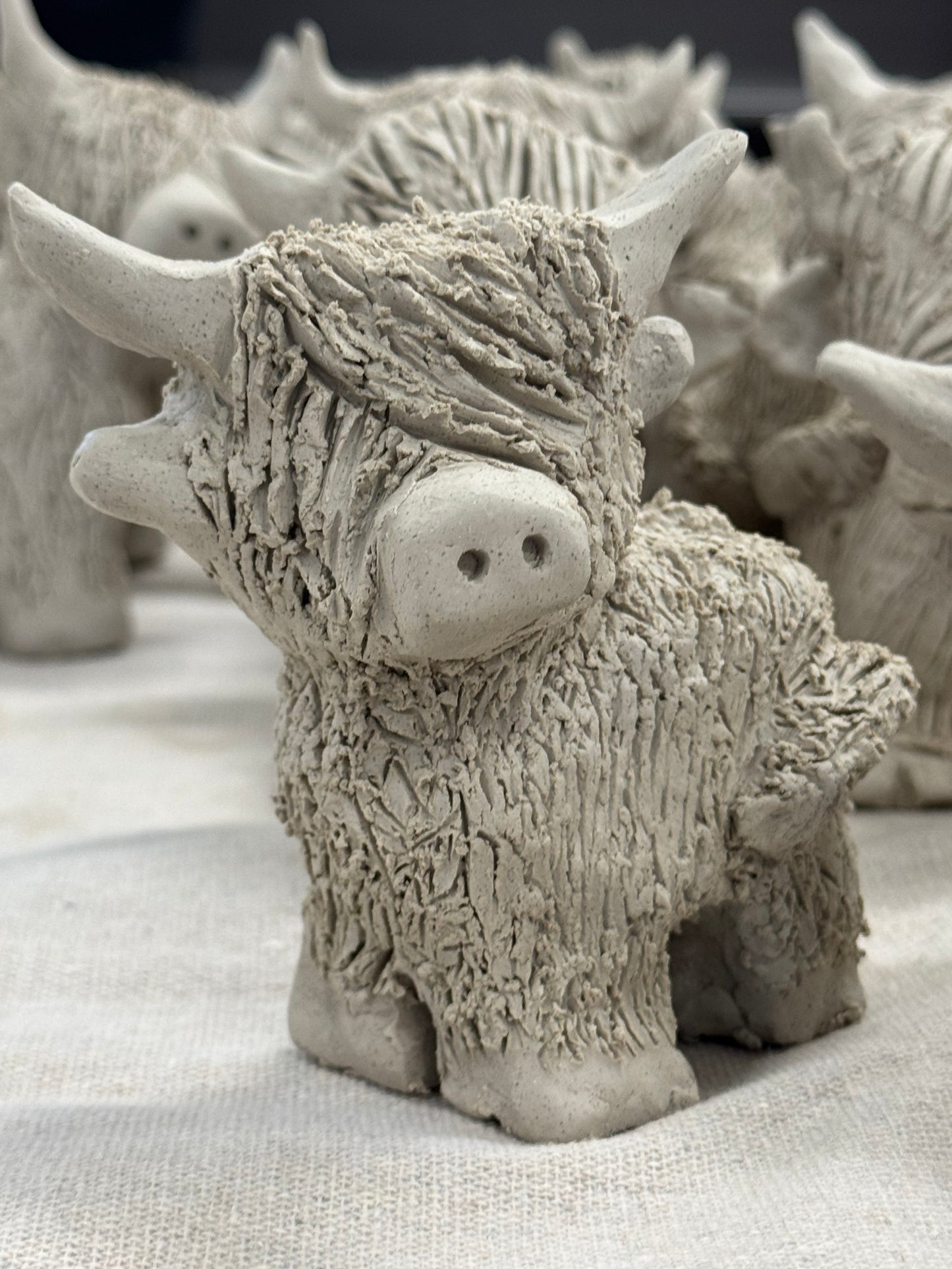 Dubbo Handbuilding Clay Sculpting Workshop Highland Cow- 22nd nov *Deposit Only*