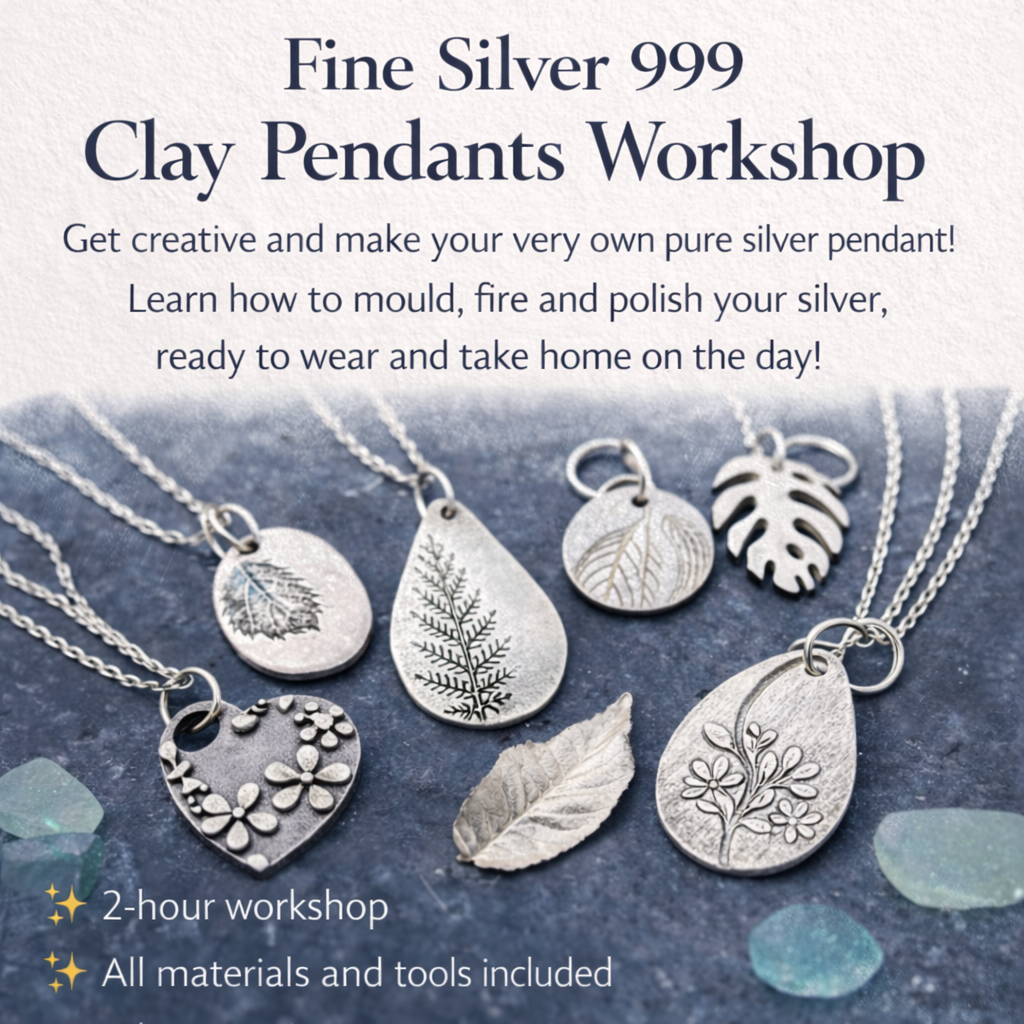 Bundaberg Fine Silver Pendant Jewellery Workshop 15th August Deposit Only