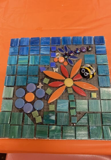 School Holiday Mosaic Wall Art Thurs 9th April