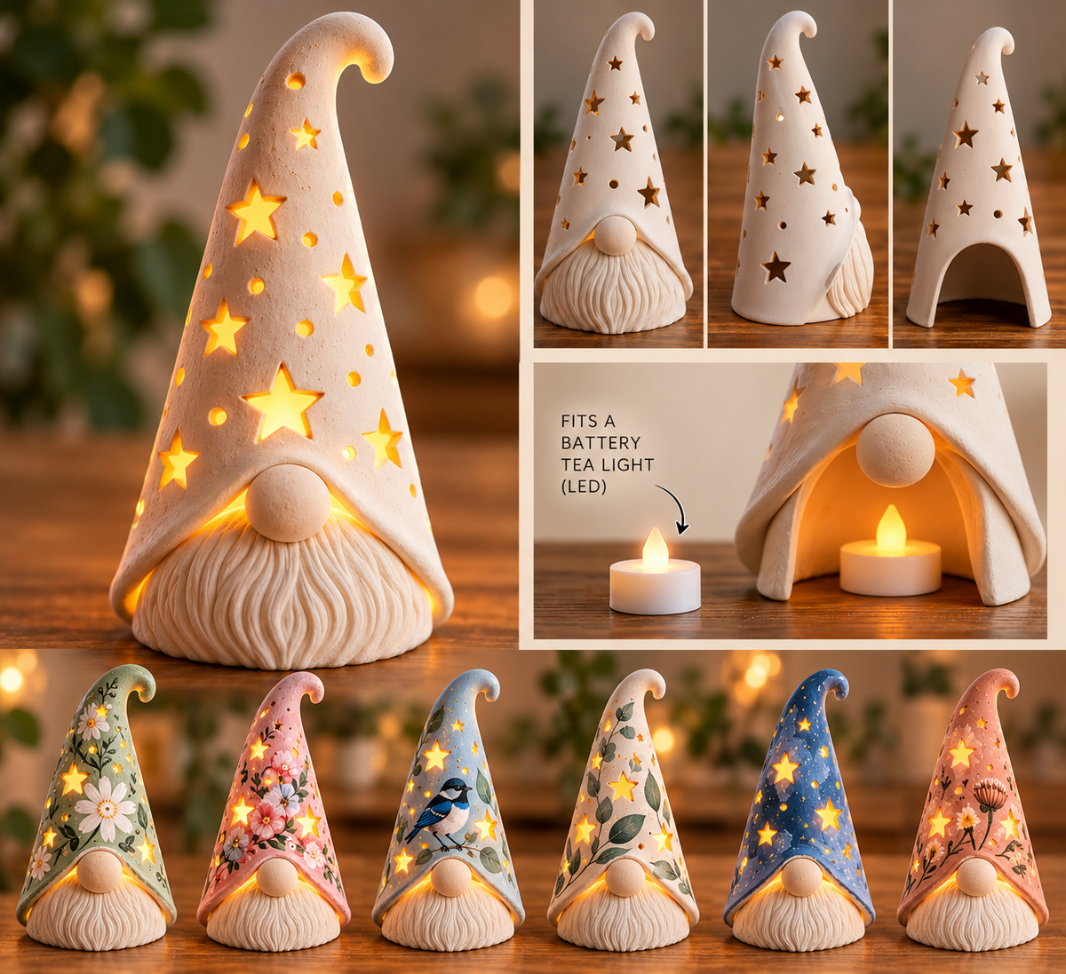 DIY Light-Up Clay Gnome Kit