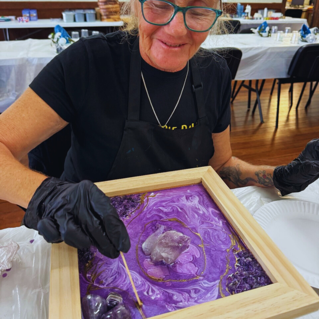 Rockhampton Resin Crystal Geode Wall art Saturday 18th July 2026