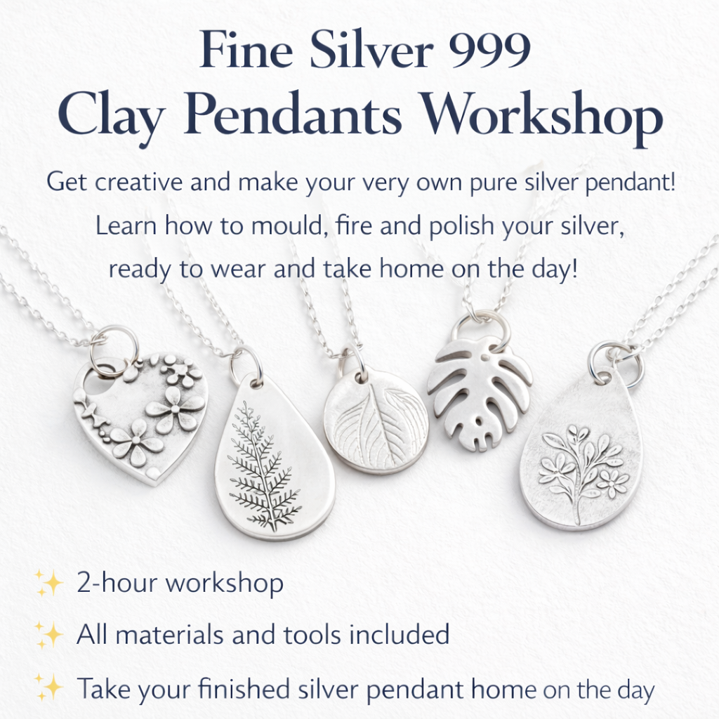 Rockhampton Fine Silver Clay Pendant Jewellery Workshop Saturday 18th July 2026