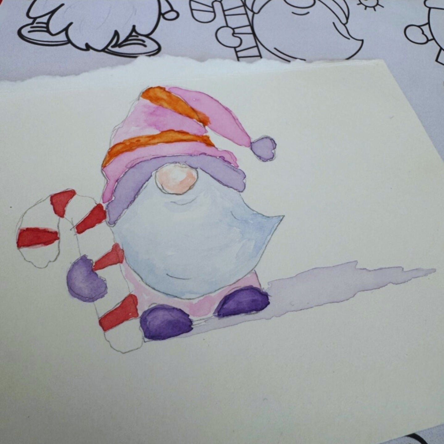Hervey Bay Watercolour Christmas Gnomes 7th December