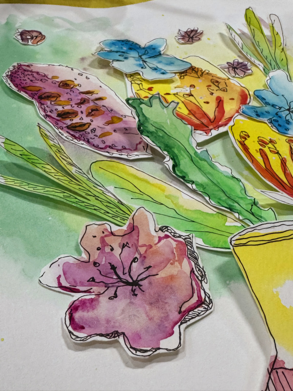 Rockhampton Watercolour Collage Workshop 7th March 2027 Deposit Only