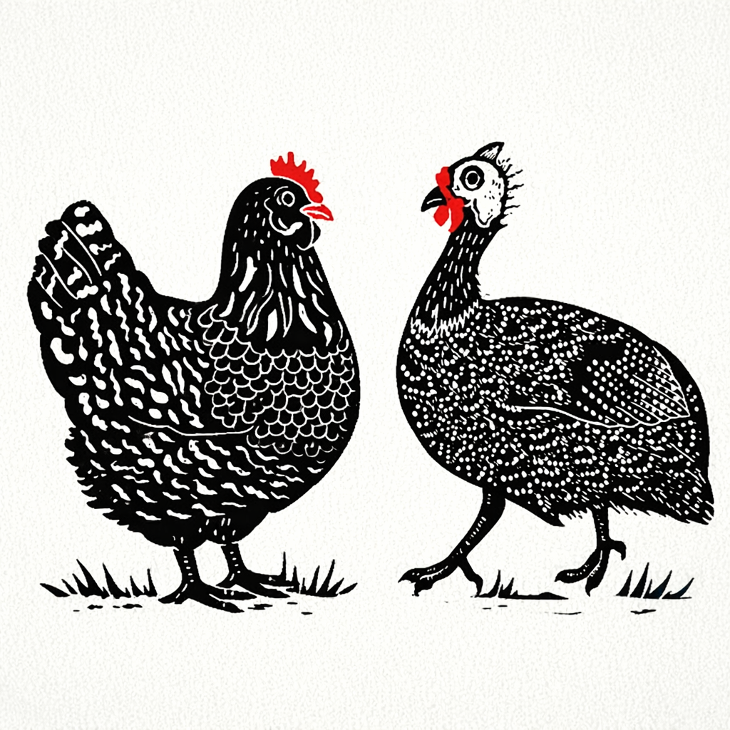 Rockhampton Lino Carving & Printing - Guinea Fowl & Hens 19th July 2026