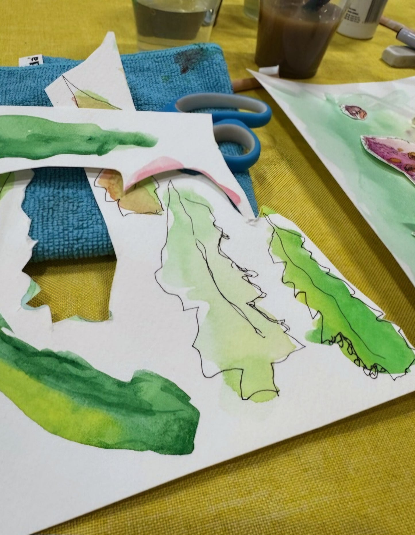 Hervey Bay Water Colour Collage 13th Aug 2026