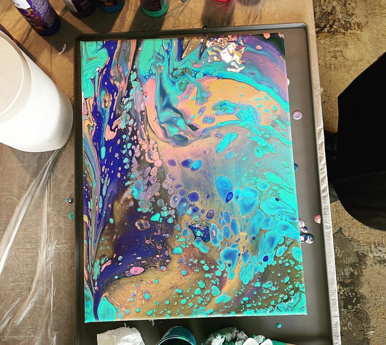 Gladstone Paint Pouring Workshop - 2nd August Deposit only