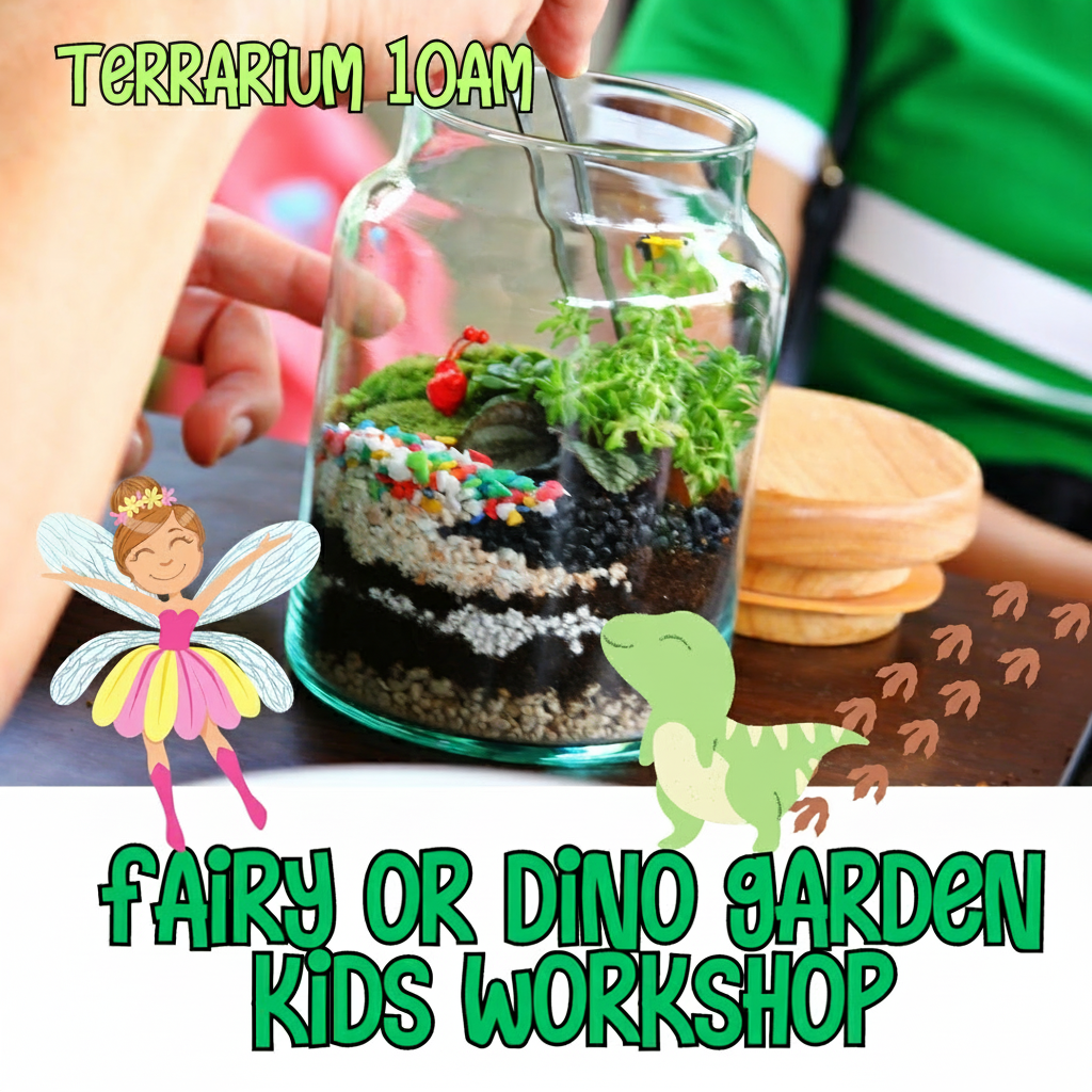 School Holiday - Garden Craft (Fairy garden Terrarium) Wed 17 Dec