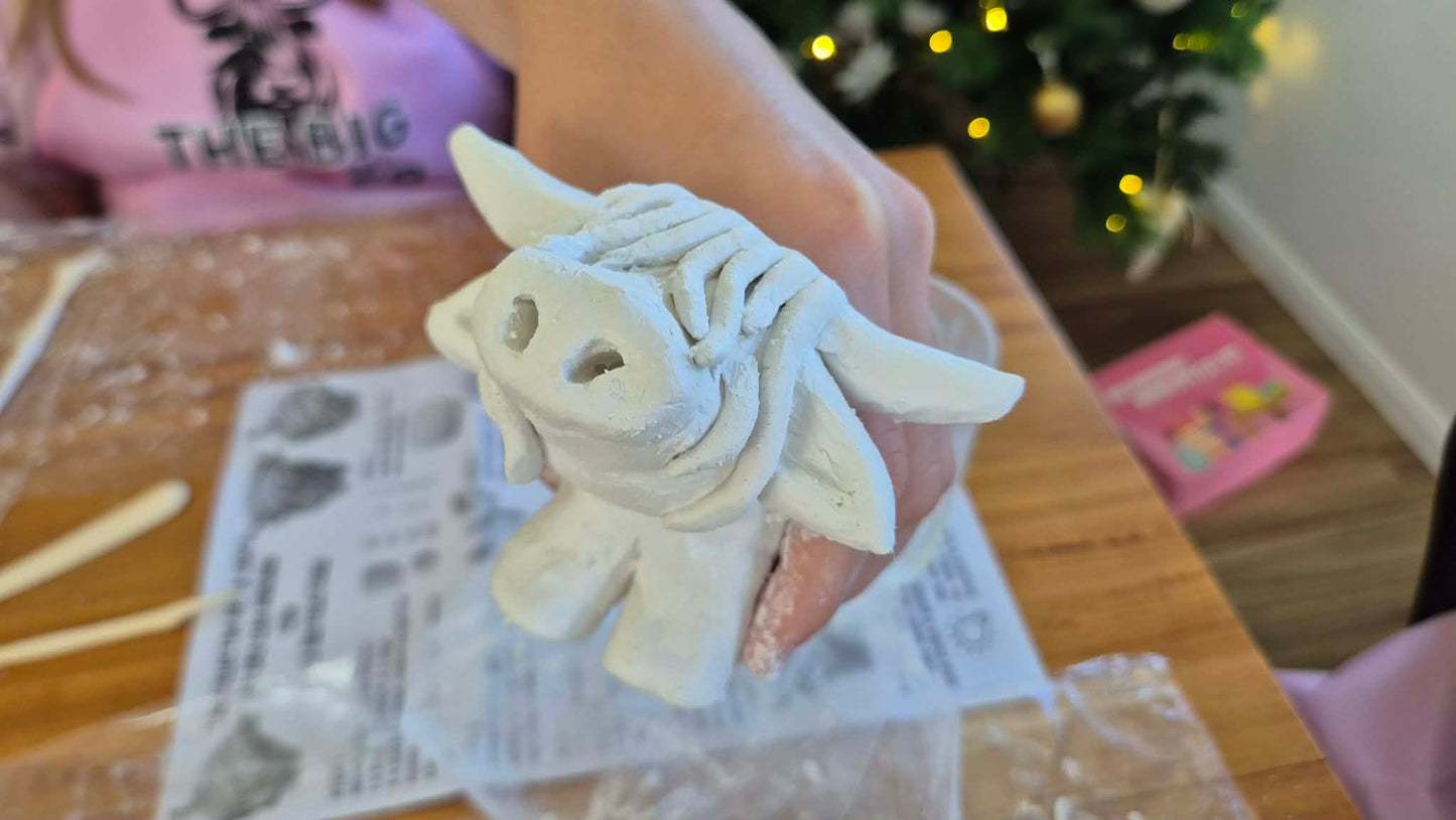 DIY Clay Highland Cow Kit