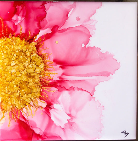 Bundaberg Alcohol Ink Blooms - Coasters Saturday 6th Dec - Deposit only