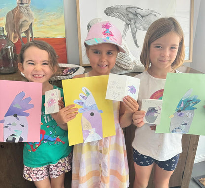 School Holiday - Acrylic Painting & collage Australian Animals Fri 16 Jan