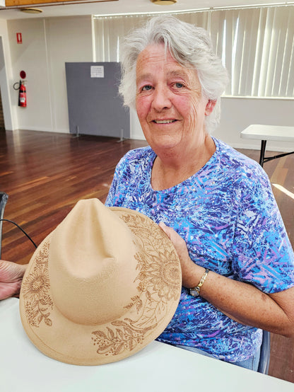 Gladstone Hat Burning Workshop 11th October Deposit Only