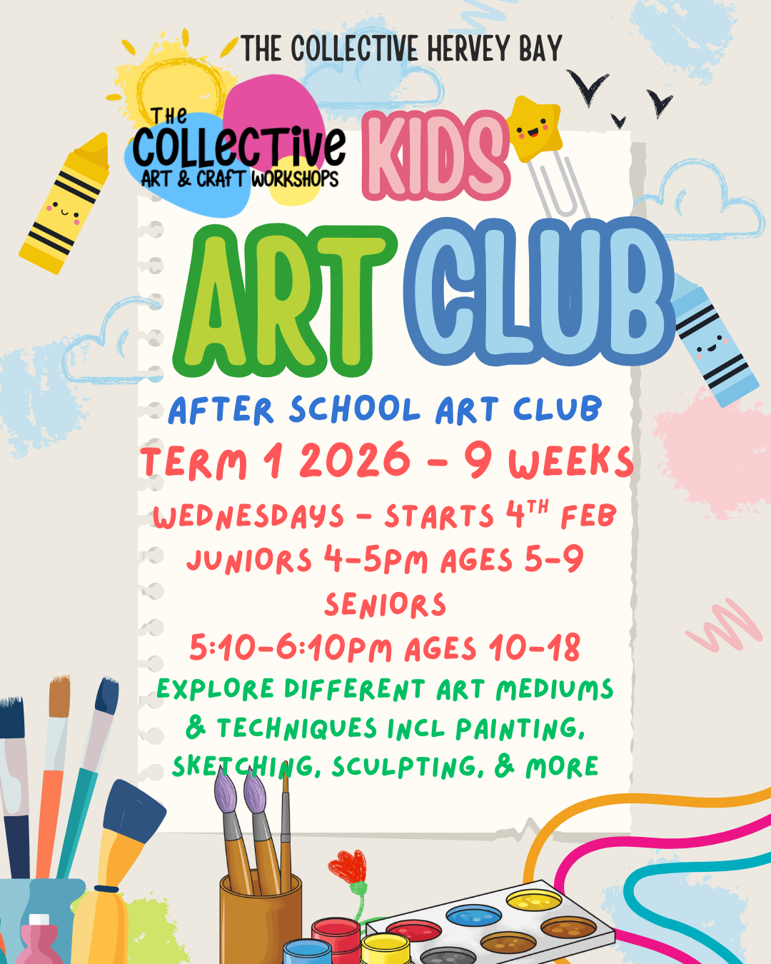 Term 1 Art Club 2026 9 weeks