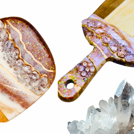 Hervey Bay Resin & Crystal cheeseboard 26th April deposit only