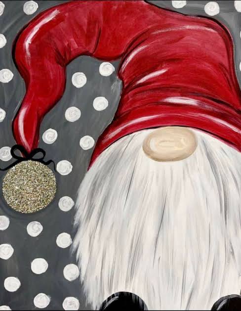 School Holiday - Acrylic Painting Christmas Gnome Fri 19 Dec