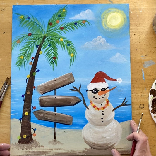 Hervey Bay Paint and Sip Christmas Vacation  19th December