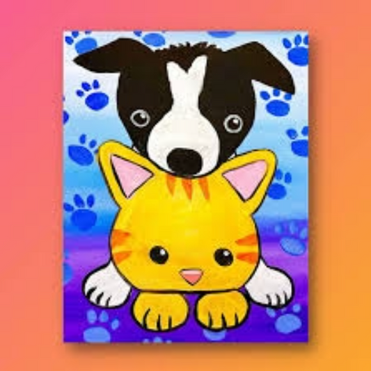 School Holiday - Acrylic Painting - Paint your pet Fri 23 Jan