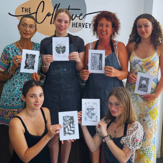 Mackay Lino Printing Cards Saturday 11th April 2026