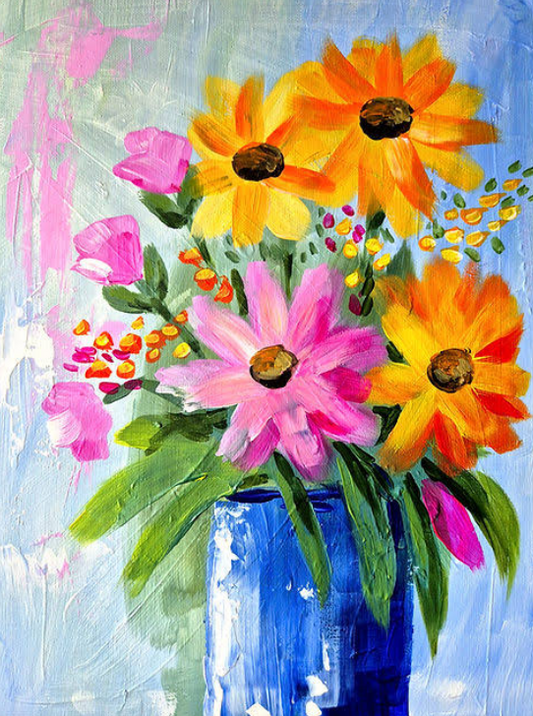 Hervey Bay Paint and Sip - Spring time in a vase 7th November