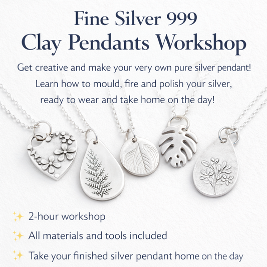 Mackay Fine Silver Clay Pendant Jewellery Workshop Saturday 11th July 2026