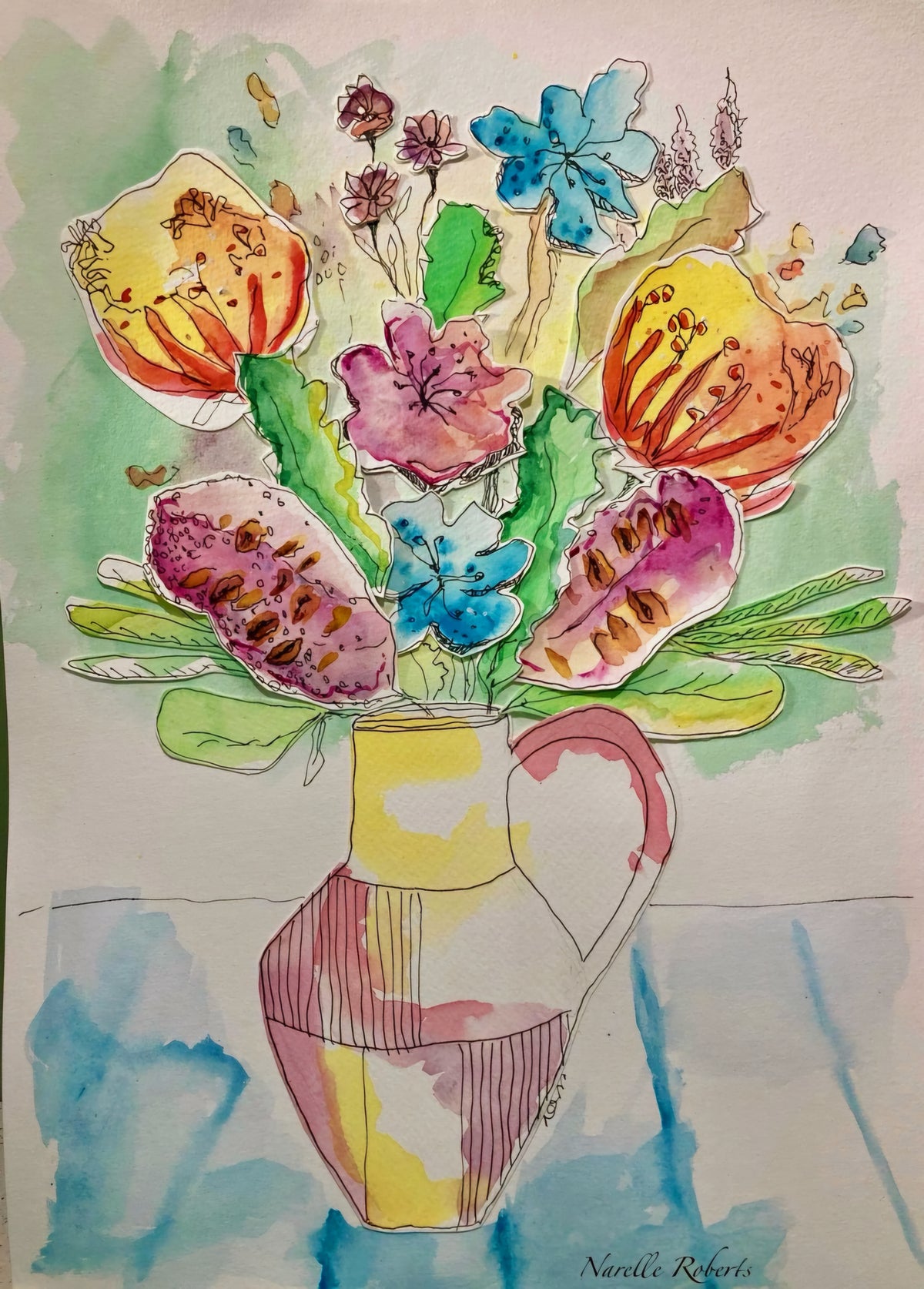 Gladstone Watercolour Collage Workshop 24th January 2027