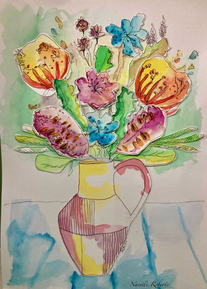 Gladstone Watercolour Collage Workshop 24th January 2027
