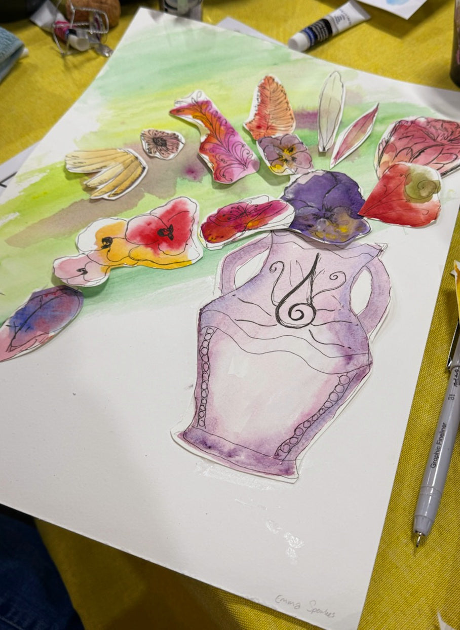 Gladstone Watercolour Collage Workshop 24th January 2027