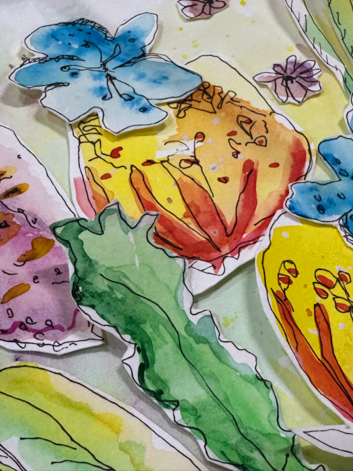 Gladstone Watercolour Collage Workshop 24th January 2027