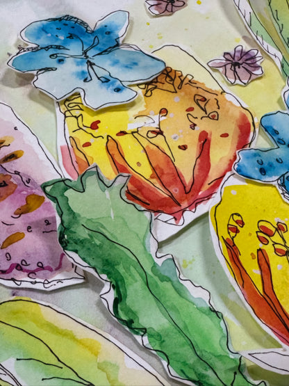 Gladstone Watercolour Collage Workshop 24th January 2027