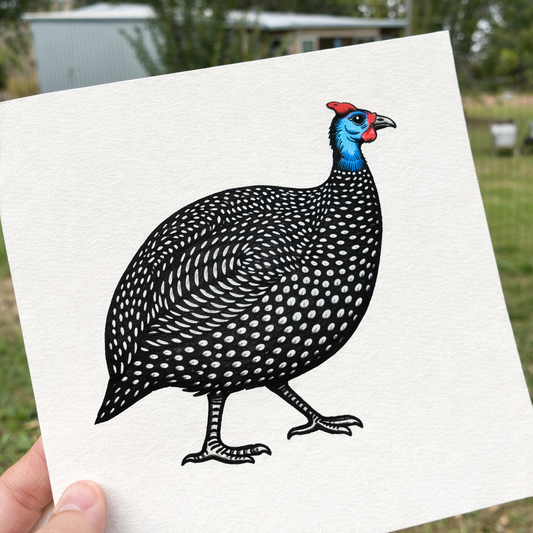 Rockhampton Lino Carving & Printing - Guinea Fowl & Hens 19th July 2026