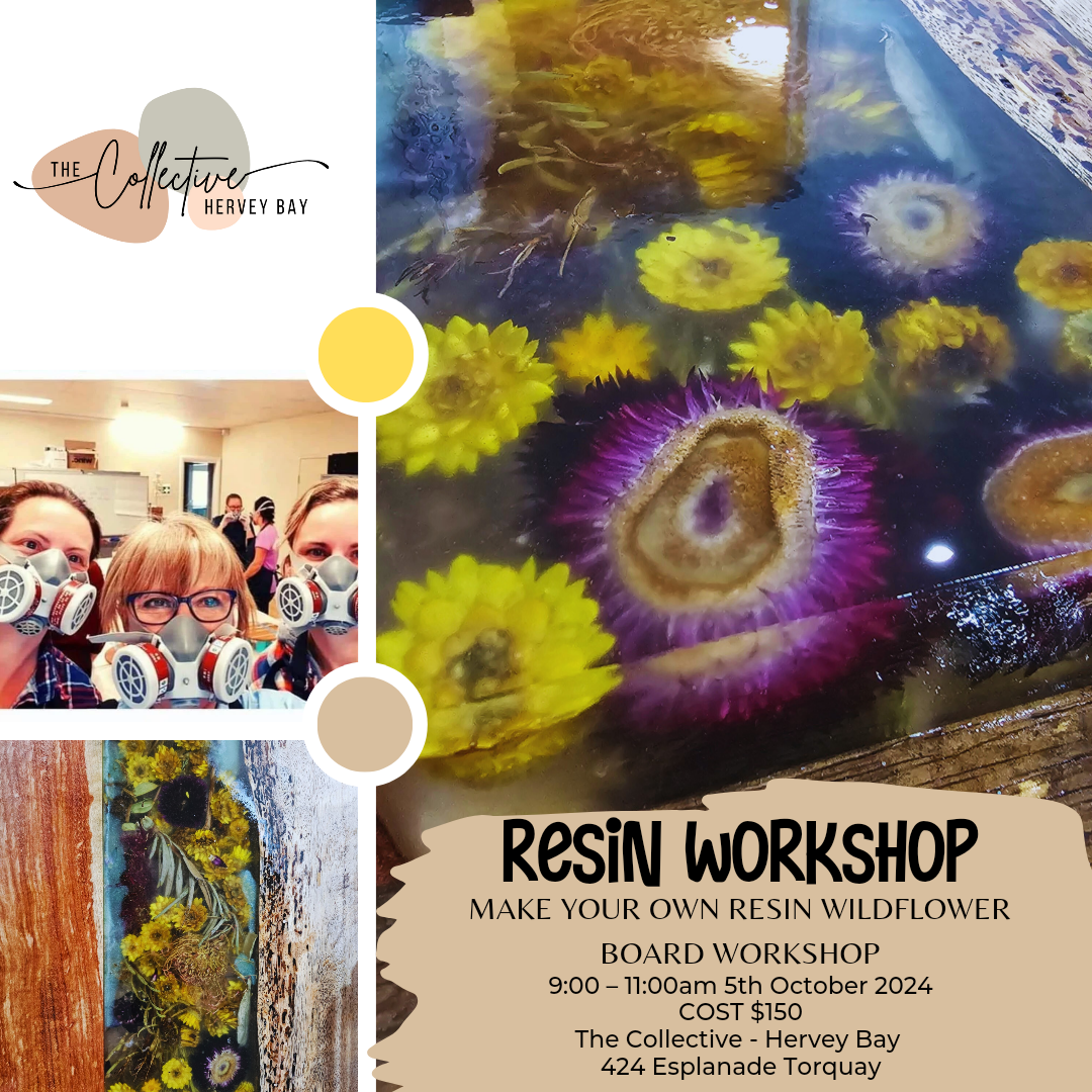 Hervey Bay Resin River - Wild Flowers/shells/mica 26th April *Deposit only*
