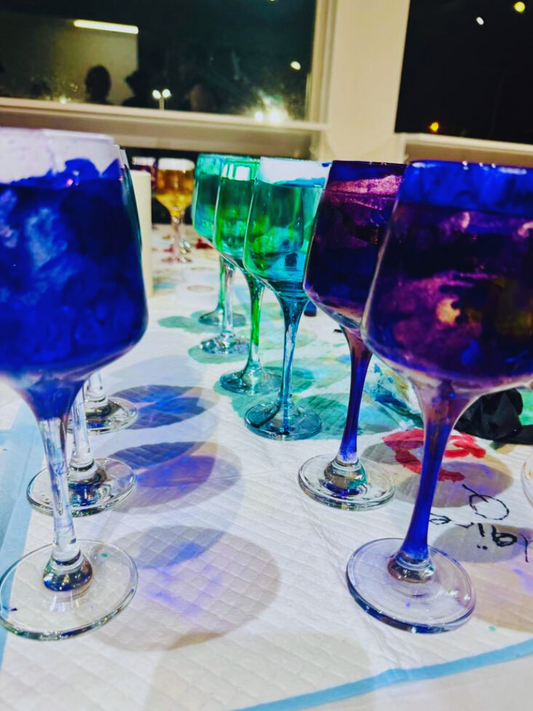 Gladstone Alcohol Ink on Wine Glasses 2nd August 2026