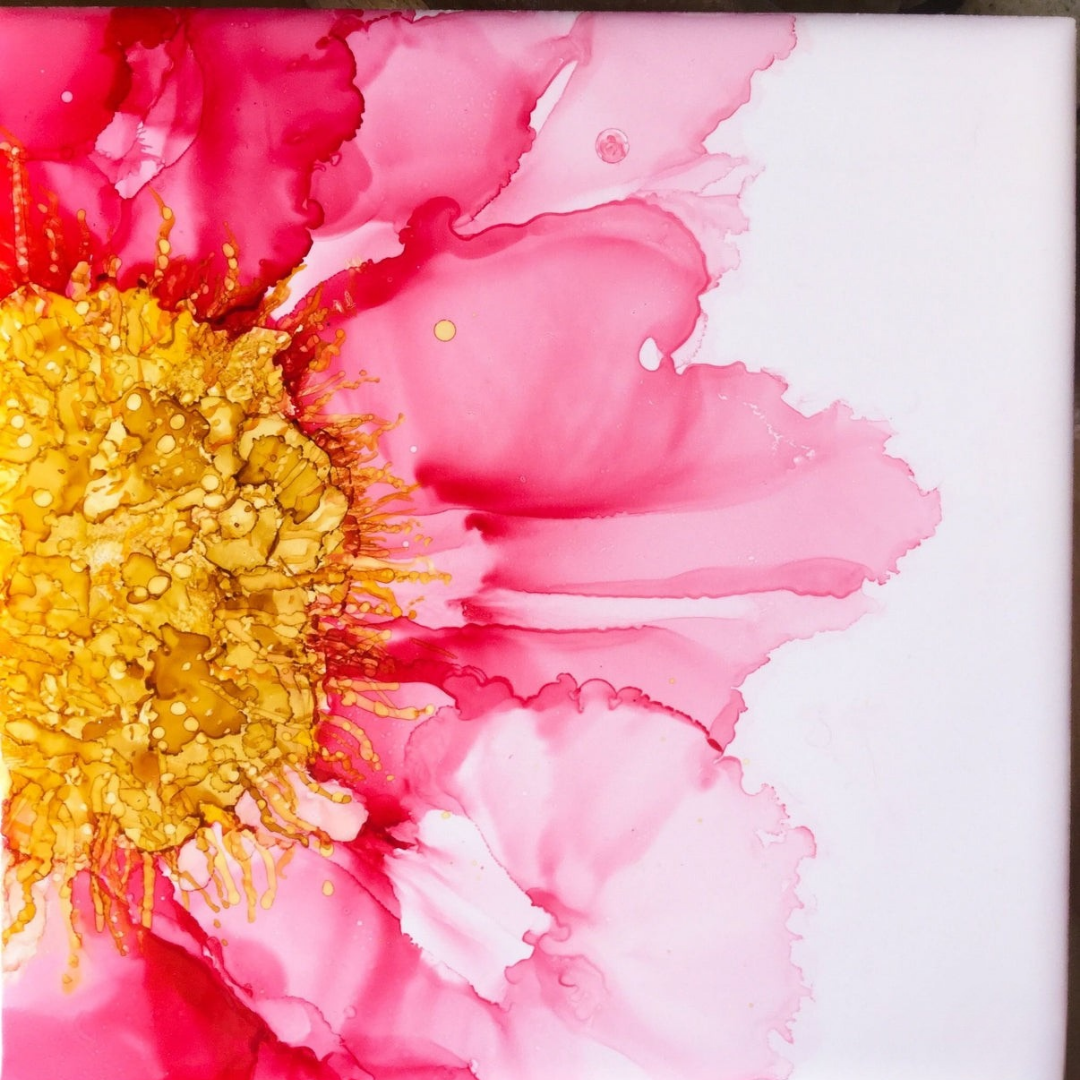 Bundaberg Alcohol Ink Blooms - Coasters Saturday 6th Dec - Deposit only